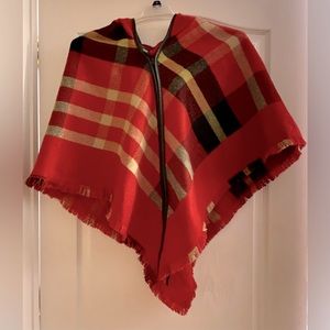 Do Everything In Love Plaid Cape